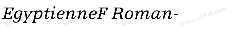 EgyptienneF Roman字体转换